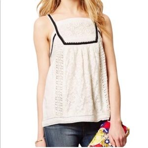 Anthropologie crochet tank